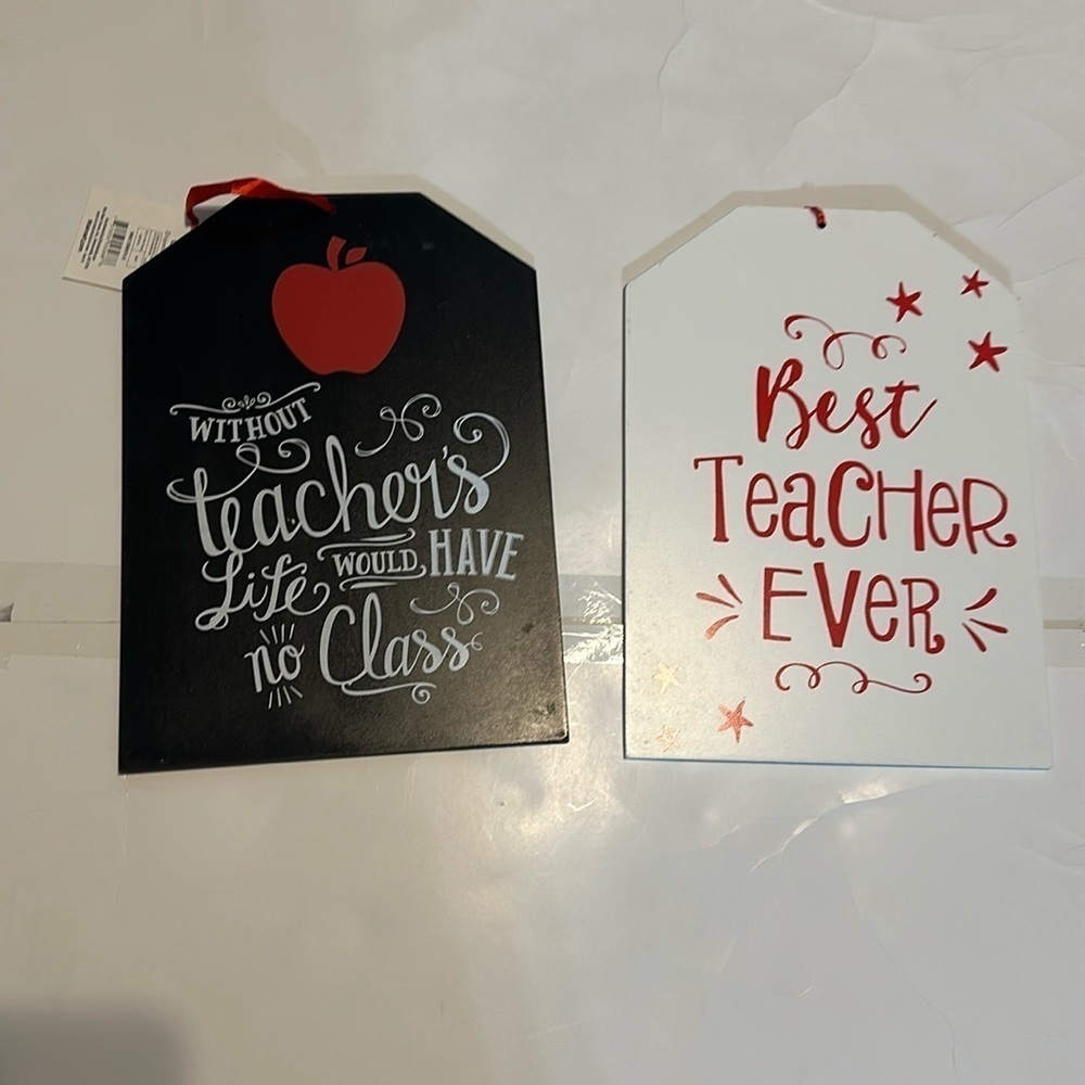 Teacher Gift Hanging Sign Without Teachers Life Would have no class